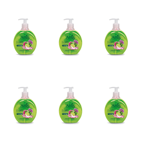 Attis fruit 0,5l mydło w płynie limonka i verbena X6