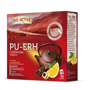 Big-Active - Pu-Erh - Herbata czerwona o smaku cytrynowym (40tb x1,8g)