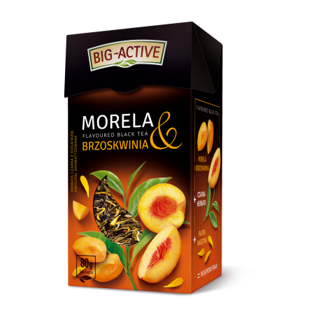 Big-Active Herbata czarna aromatyzowana brzoskwinią i morelą 80g