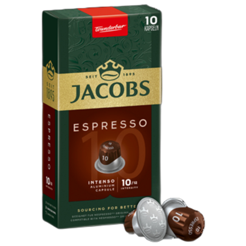 Jacobs Espresso Intenso 10 Kawa mielona 10 kapsułek 52 g