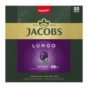 Jacobs Lungo Intenso 8 Kawa mielona w kapsułkach 20 szt, 104 g