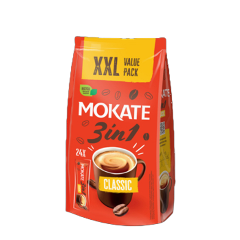 Napój kawowy Mokate 3w1 XXL 20+4 (17g x 24)