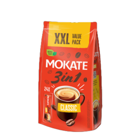 Napój kawowy Mokate 3w1 XXL 20+4 (17g x 24)