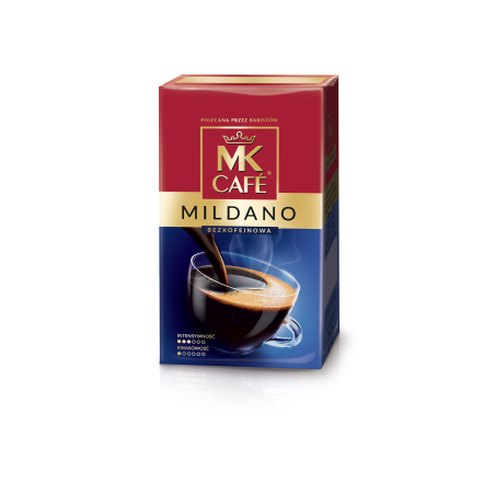 MK Cafe Mildano Bezkofeinowa 250 g kawa palona mielona