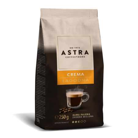 Astra Kawa ŁAGODNA Crema 250g drobno mielona