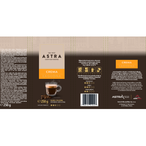 Astra Kawa ŁAGODNA Crema 250g drobno mielona