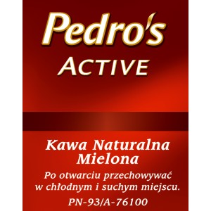 Kawa mielona Pedro's Active 250g vac
