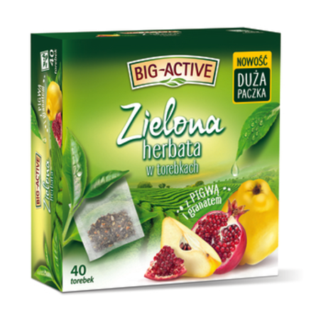 Big-Active herbata zielona pigwa z granatem 40TB 1,5g
