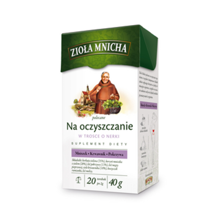 Zioła Mnicha na oczyszczanie 20tb/40g