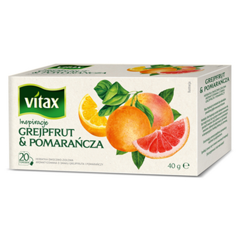 Herbata Vitax Inspiracje Grejpfrut & Pomarańcza 20s