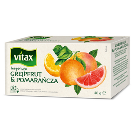 Herbata Vitax Inspiracje Grejpfrut & Pomarańcza 20s