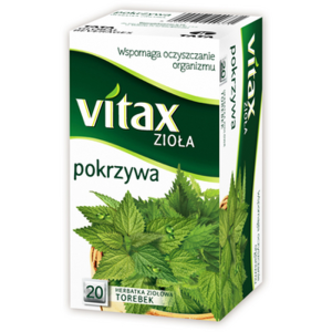 Vitax Zioła Pokrzywa Herbata Ziołowa Naturalna na Porost Włosów 20 Torebek