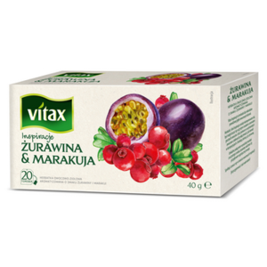 Herbata Vitax Inspiracje Żurawina&Marakuja 20s