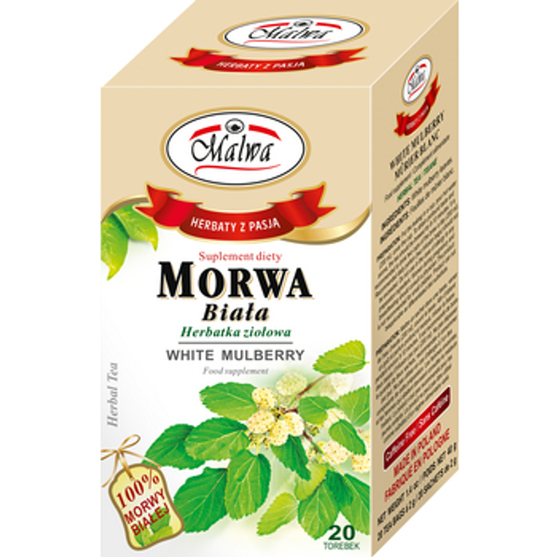 Malwa Herbatka ziołowa Morwa biała suplement diety 20x2g