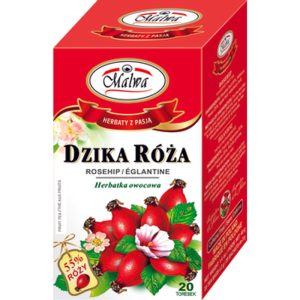 Malwa Herbata owocowa aromatyzowana dzika róża 20x2g