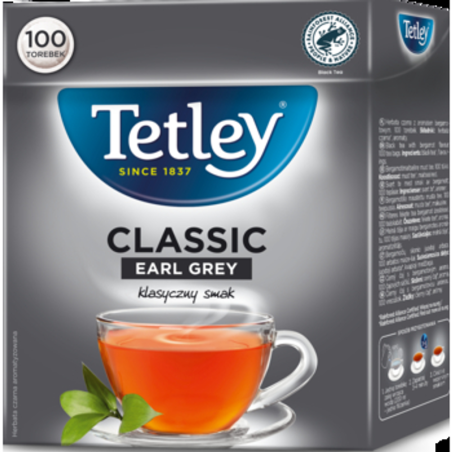 Herbata Tetley Classic Earl Grey 100 torebek x 1,5g