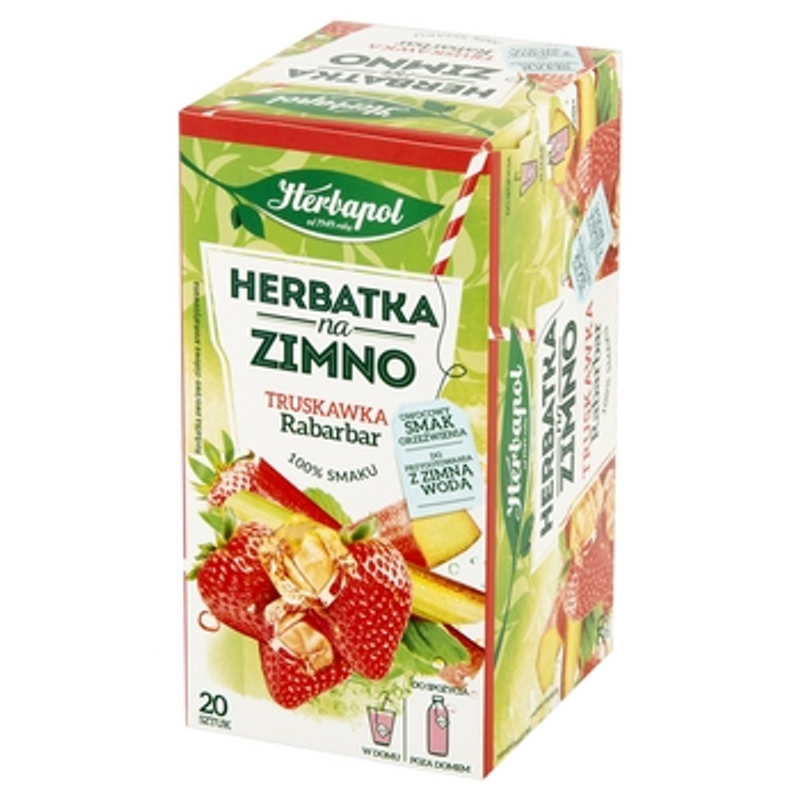 Herbapol Herbatka na zimno Truskawka i Rabarbar 20TB/36G