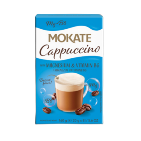 Mokate Cappuccino z magnezem 160 g (20 g x 8)
