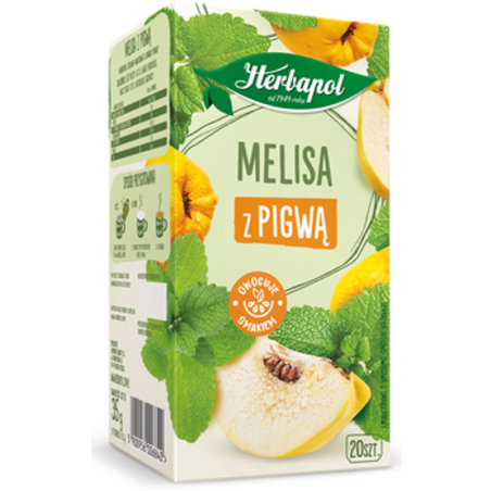 Herbapol herbatka ziołowa melisa z pigwą 20tb x 1,75g