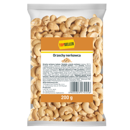 TOPSELLER Orzechy nerkowca 200 g