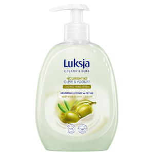 Luksja Creamy & Soft Kremowe mydło w płynie Oliwka i Jogurt 500 ml