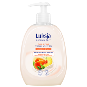 Luksja Creamy & Soft Kremowe mydło w płynie Brzoskwinia i Biała herbata 500 ml
