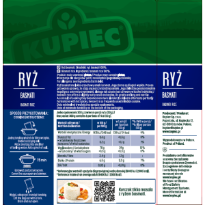 Kupiec Ryż basmati 3x100G