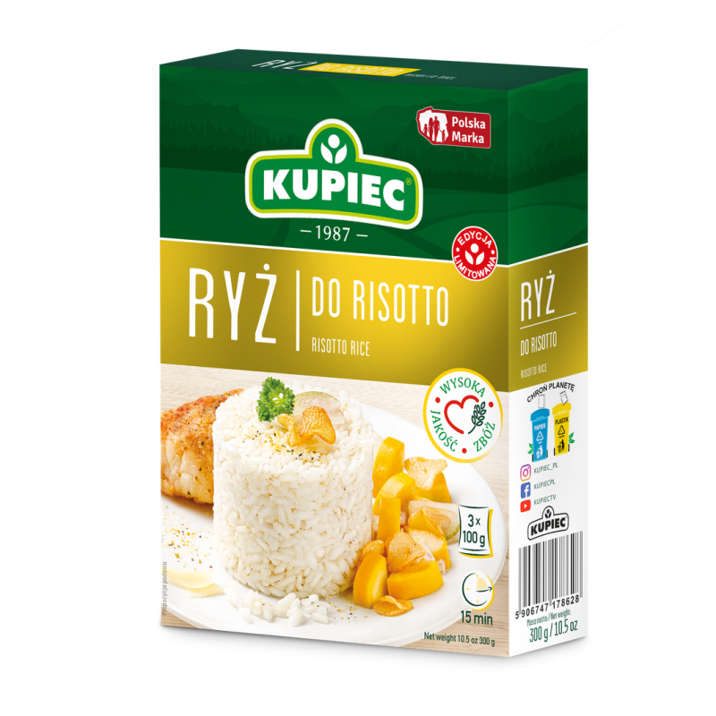 Kupiec Ryż do risotto 3x100g