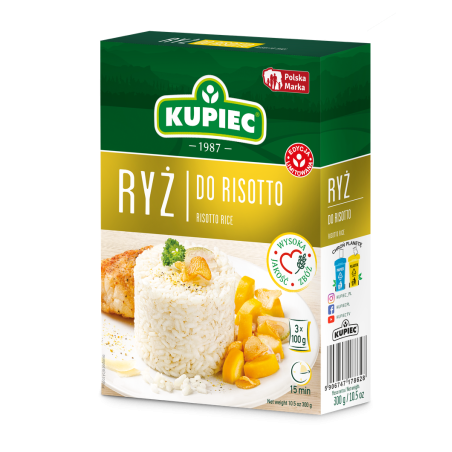 Kupiec Ryż do risotto 3x100g