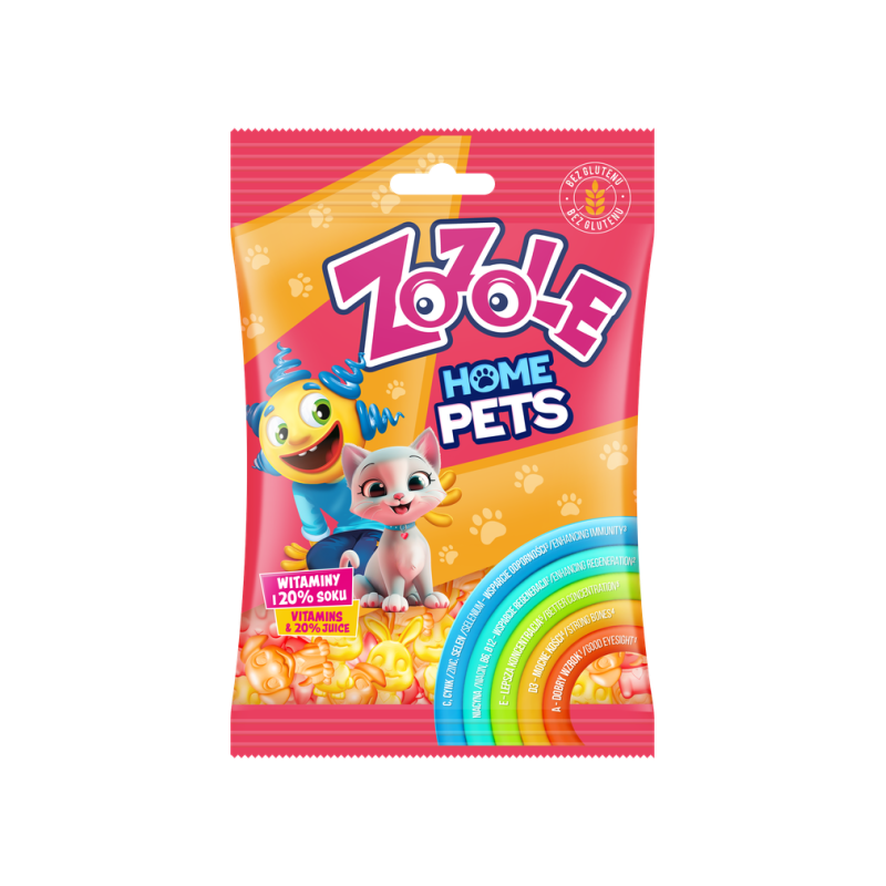 Żelki Zozole Home Pets z Witaminami 75g MIESZKO