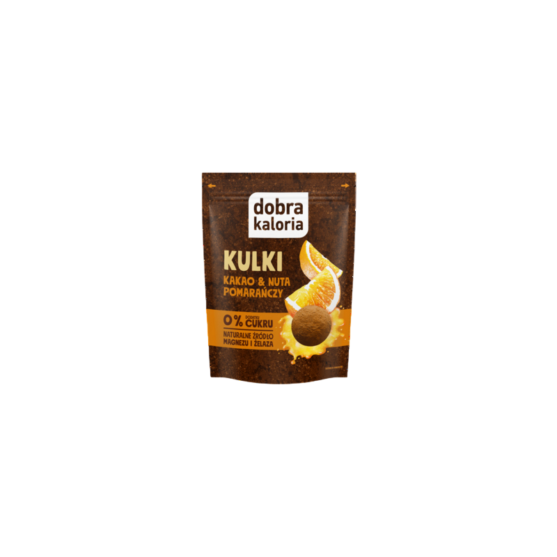 dobra kaloria Kulki kakao & nuta pomarańczy 65 g