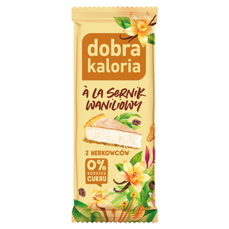 dobra kaloria Baton z nerkowców ala sernik waniliowy 35 g