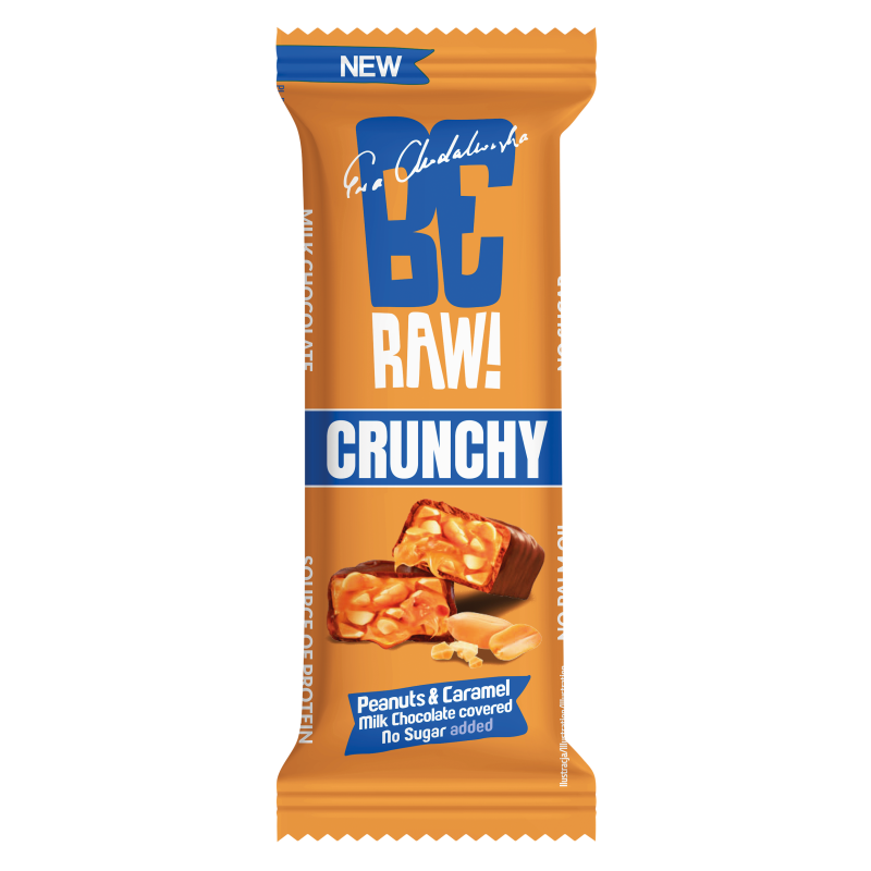 BeRAW Baton Crunchy Peanuts & Caramel 40g