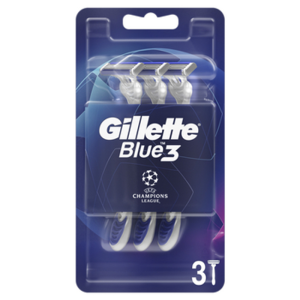 Gillette Blue3 Jednorazowe maszynki do golenia dla mężczyzn, 3 sztuki