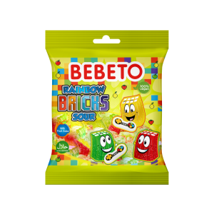 BEBETO RAINBOWS BRICKS SOUR 80g