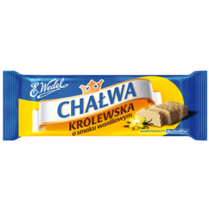 Chałwa Sezamowa o Smaku Waniliowym Królewska Przekąska Deser - E.Wedel 100g