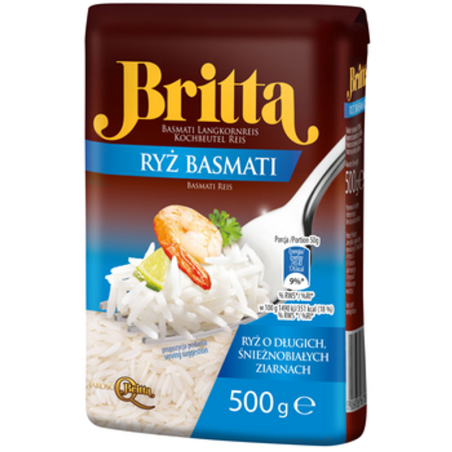 Ryż Britta Basmati 0,5 kg folia stabilo