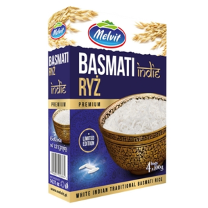 Melvit Ryż Basmati Indie 4x100g