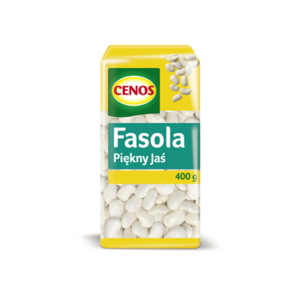 Fasola Biała Piękny Jaś Karłowy - Dodatek do Dań Źródło Białka 400 g Cenos