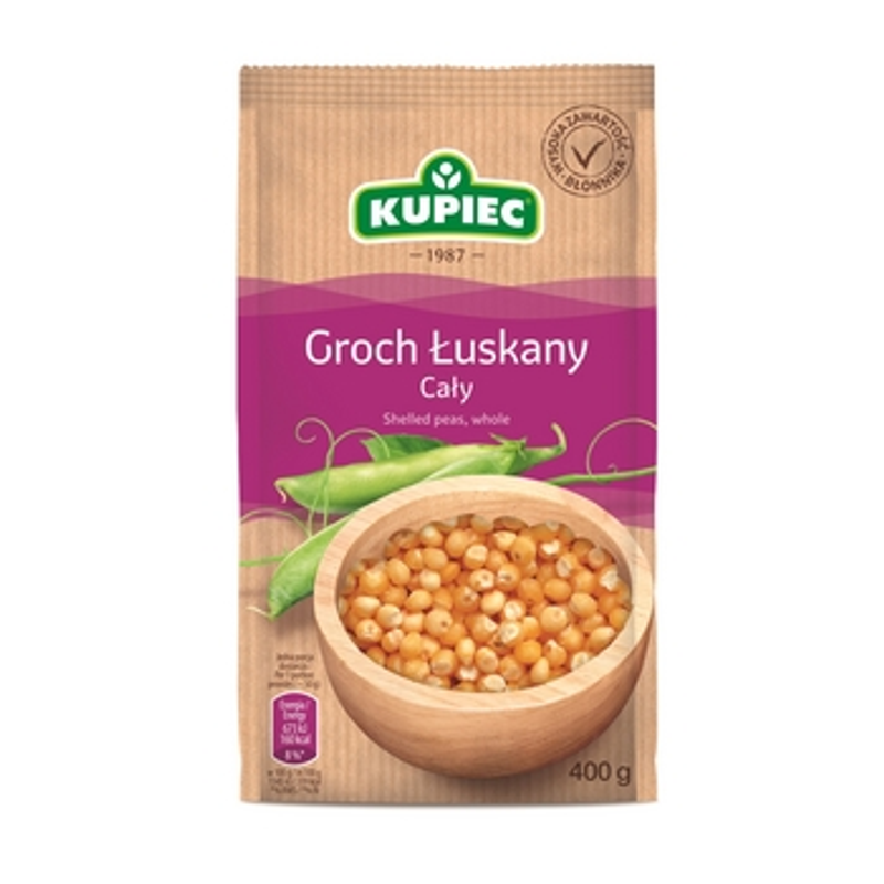 Kupiec Groch łuskany cały 400g