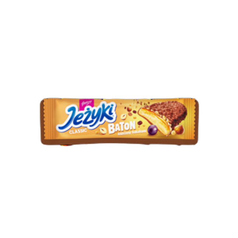Goplana Jeżyki Classic - Baton Czekoladowy z Karmelem Orzechami 30 g