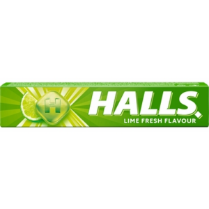 Halls Fresh Lime - Cukierki o Smaku Limonkowym z Witaminą 20szt 33.5g