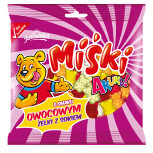 Jutrzenka Akuku! Miśki Żelki o smaku owocowym 90 g