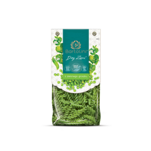 Makaron Bartolini z zielonego groszku 250g świderek nr 2