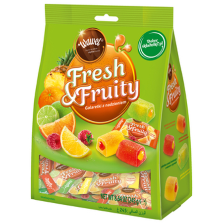 Wawel Galaretki Fresh & Fruity 245g