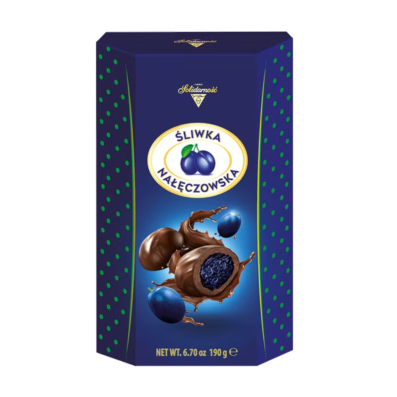 Solidarność Śliwka Nałęczowska w czekoladzie 190 g