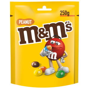 M&M's Peanut Orzeszki ziemne oblane czekoladą w kolorowych skorupkach 250 g