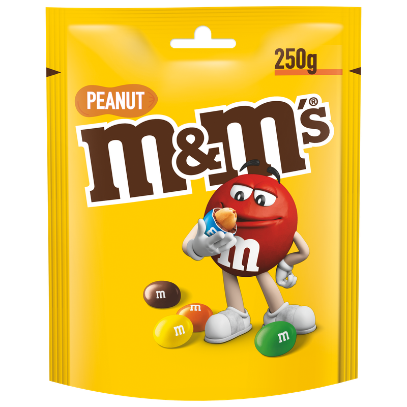 M&M's Peanut Orzeszki ziemne oblane czekoladą w kolorowych skorupkach 250 g