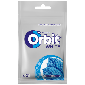 Orbit White Freshmint Guma do żucia bez cukru 29 g (21 drażetek)