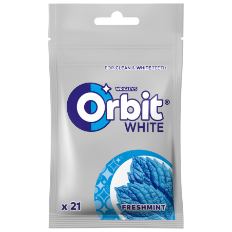 Orbit White Freshmint Guma do żucia bez cukru 29 g (21 drażetek)